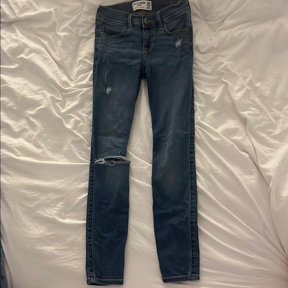 Abercrombie kids Dark Blue Skinny Jeans
